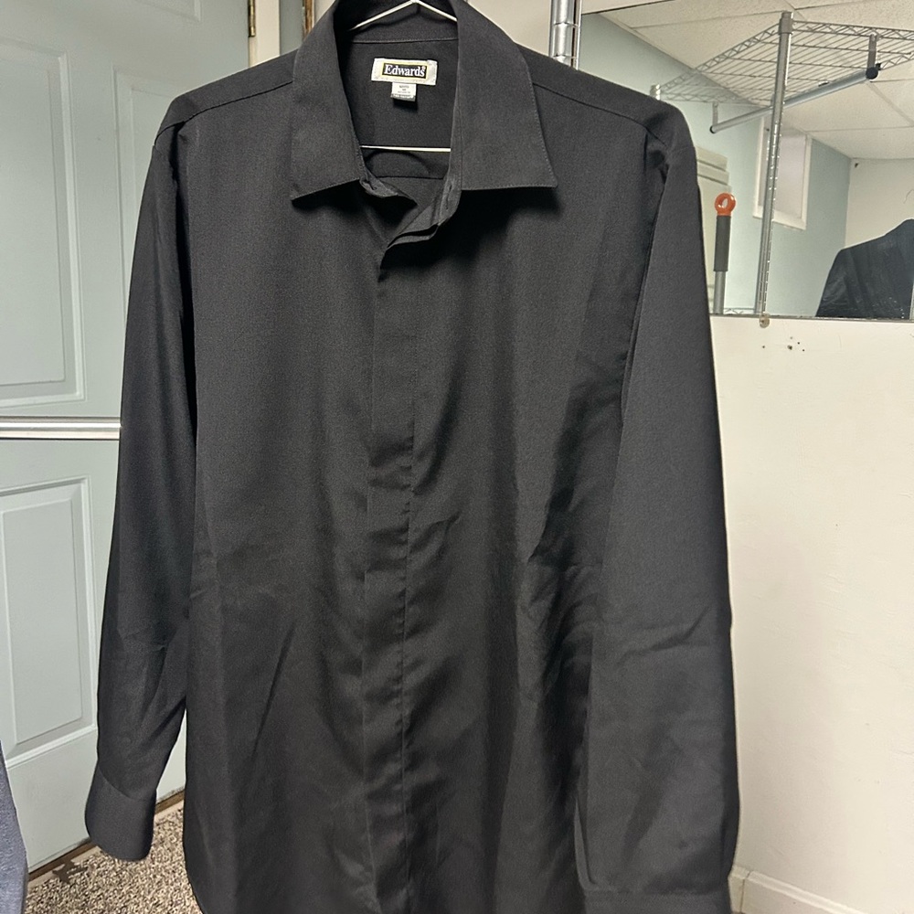Men's Black Dress Shirt